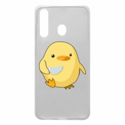 Чехол для Samsung A60 Цыпленок с ножом мем - PrintSalon
