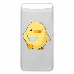Чехол для Samsung A80 Цыпленок с ножом мем - PrintSalon