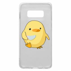 Чехол для Samsung S10e Цыпленок с ножом мем - PrintSalon