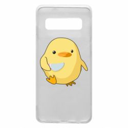 Чехол для Samsung S10 Цыпленок с ножом мем - PrintSalon