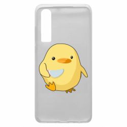 Чехол для Huawei P30 Цыпленок с ножом мем - PrintSalon