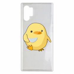 Чехол для Samsung Note 10 Plus Цыпленок с ножом мем - PrintSalon