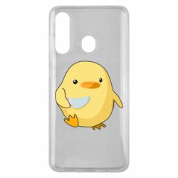 Чехол для Samsung M40 Цыпленок с ножом мем - PrintSalon