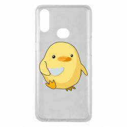 Чехол для Samsung A10s Цыпленок с ножом мем - PrintSalon