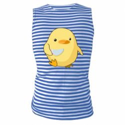 Майка-тельняшка Цыпленок с ножом мем - PrintSalon