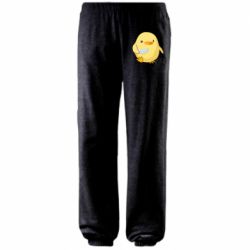 Штаны Цыпленок с ножом мем - PrintSalon