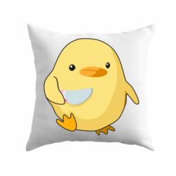Подушка Цыпленок с ножом мем - PrintSalon
