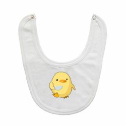 Слюнявчик  Цыпленок с ножом мем - PrintSalon