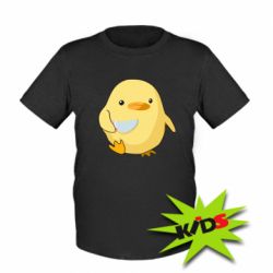 Детская футболка Цыпленок с ножом мем - PrintSalon