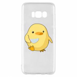 Чехол для Samsung S8 Цыпленок с ножом мем - PrintSalon