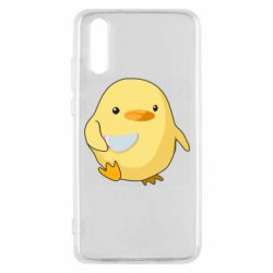 Чехол для Huawei P20 Цыпленок с ножом мем - PrintSalon