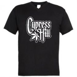 Мужская футболка  с V-образным вырезом Cypress Hill Logo - PrintSalon