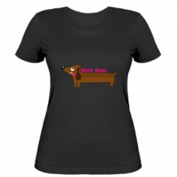 Женская футболка Dachshund and funny text - PrintSalon