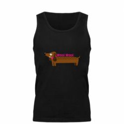 Мужская майка Dachshund and funny text - PrintSalon