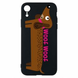 Чехол для iPhone XR Dachshund and funny text - PrintSalon