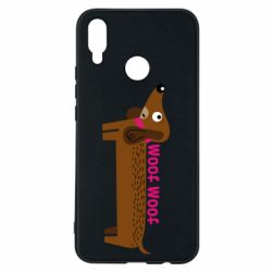 Чехол для Huawei P Smart Plus 2018 Dachshund and funny text - PrintSalon