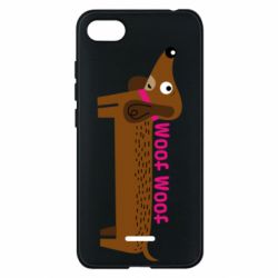 Чехол для Xiaomi Redmi 6A Dachshund and funny text - PrintSalon