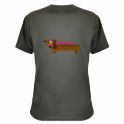 Камуфляжная футболка Dachshund and funny text - PrintSalon