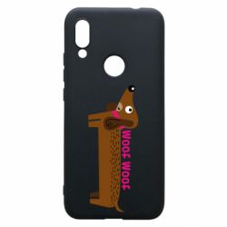 Чехол для Xiaomi Redmi 7 Dachshund and funny text - PrintSalon