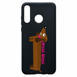 Чехол для Huawei P30 Lite Dachshund and funny text - PrintSalon