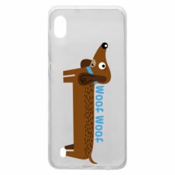 Чехол для Samsung A10 Dachshund and funny text - PrintSalon