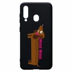 Чехол для Samsung A60 Dachshund and funny text - PrintSalon
