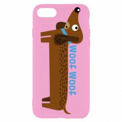 Чехол для iPhone SE 2020 Dachshund and funny text - PrintSalon