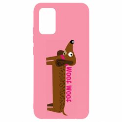 Чехол для Samsung A02s/M02s Dachshund and funny text
