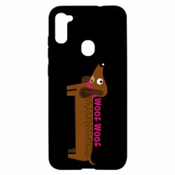 Чехол для Samsung A11/M11 Dachshund and funny text - PrintSalon
