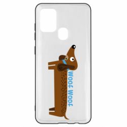 Чехол для Samsung A21s Dachshund and funny text - PrintSalon