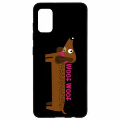 Чохол для Samsung A41 Dachshund and funny text