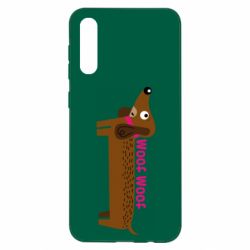 Чехол для Samsung A50 Dachshund and funny text