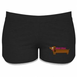 Женские шорты Dachshund and funny text - PrintSalon