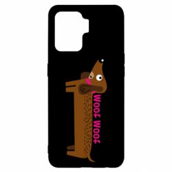 Чехол для Oppo Reno 5 Lite Dachshund and funny text - PrintSalon