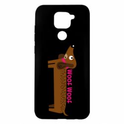 Чехол для Xiaomi Redmi Note 9/Redmi 10X Dachshund and funny text