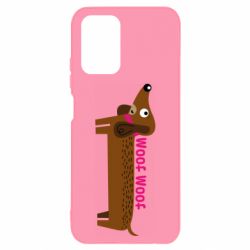 Чехол для Xiaomi Redmi Note 10 Dachshund and funny text - PrintSalon