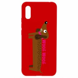 Чехол для Xiaomi Redmi 9a Dachshund and funny text - PrintSalon