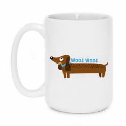 Чашка 420ml Dachshund and funny text