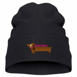 Детская шапка Dachshund and funny text