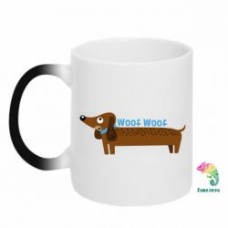 Чашка-хамелеон Dachshund and funny text - PrintSalon