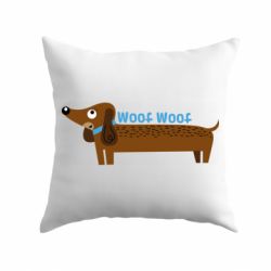 Подушка Dachshund and funny text - PrintSalon
