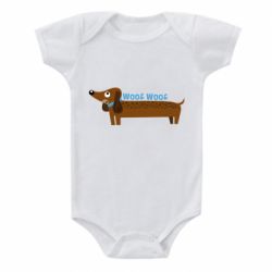 Детский бодик Dachshund and funny text - PrintSalon
