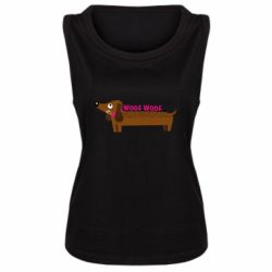 Женская майка Dachshund and funny text