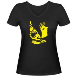 Женская футболка с V-образным вырезом Daft Punk - PrintSalon