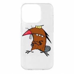 Чехол для iPhone 14 Pro Daggett Beaver - PrintSalon