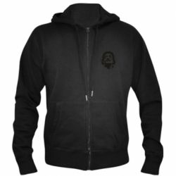 Мужское худи на молнии Dali Face - PrintSalon