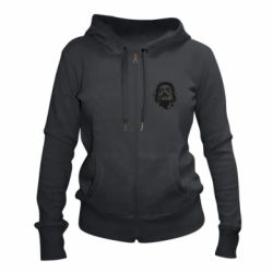 Женское худи на молнии Dali Face