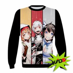 Детский 3D свитшот Danmachi Heroes - PrintSalon