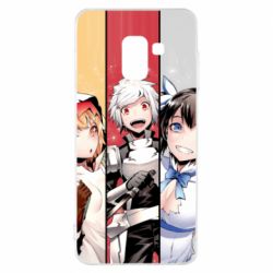 Чехол для Samsung A8 2018 Danmachi Heroes - PrintSalon