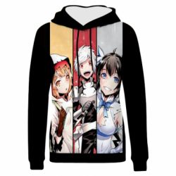 Жіноче 3D худі Danmachi Heroes-PrintSalon Жіноче 3D худі Danmachi Heroes
